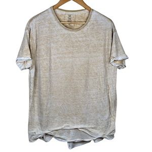 We The Free Beige Distressed Apocalypse Tee Womens Size XS